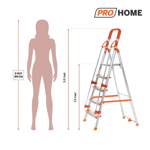 Aqua Ladder 5 With Hand Railing & 5 Anti Slip Shoes